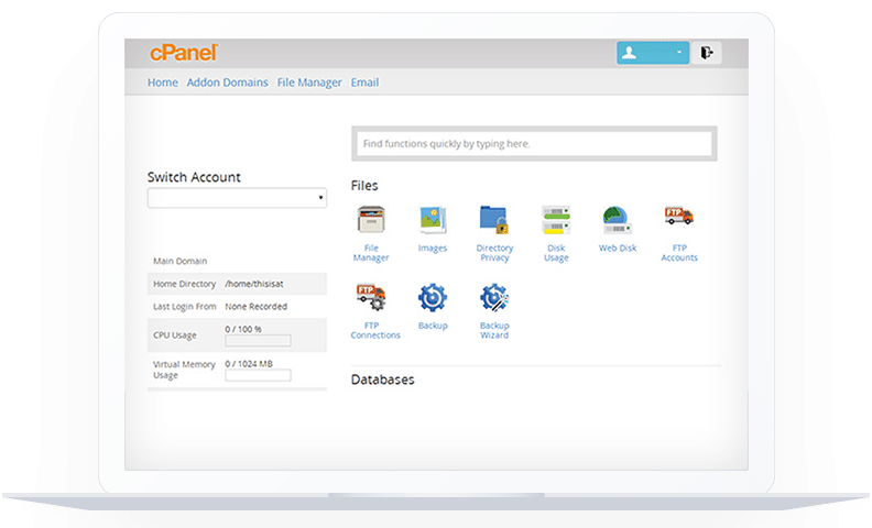 cPanel-afbeelding