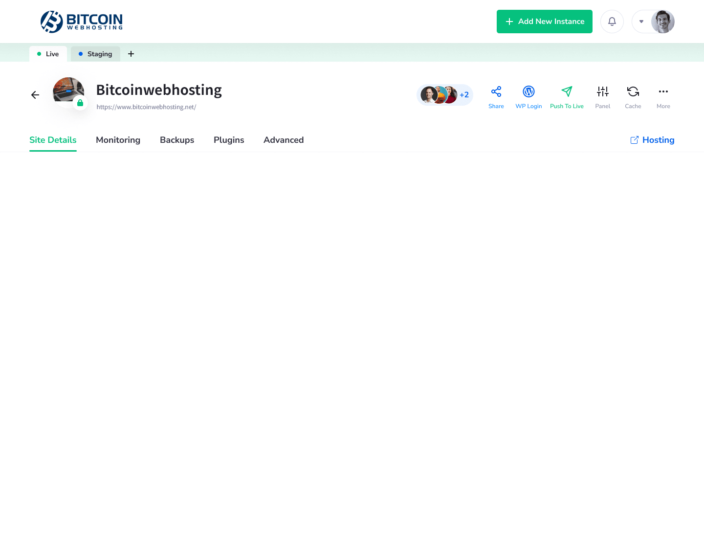 Bitcoinwebhosting - Gain Advantage With Full WordPress Automation
