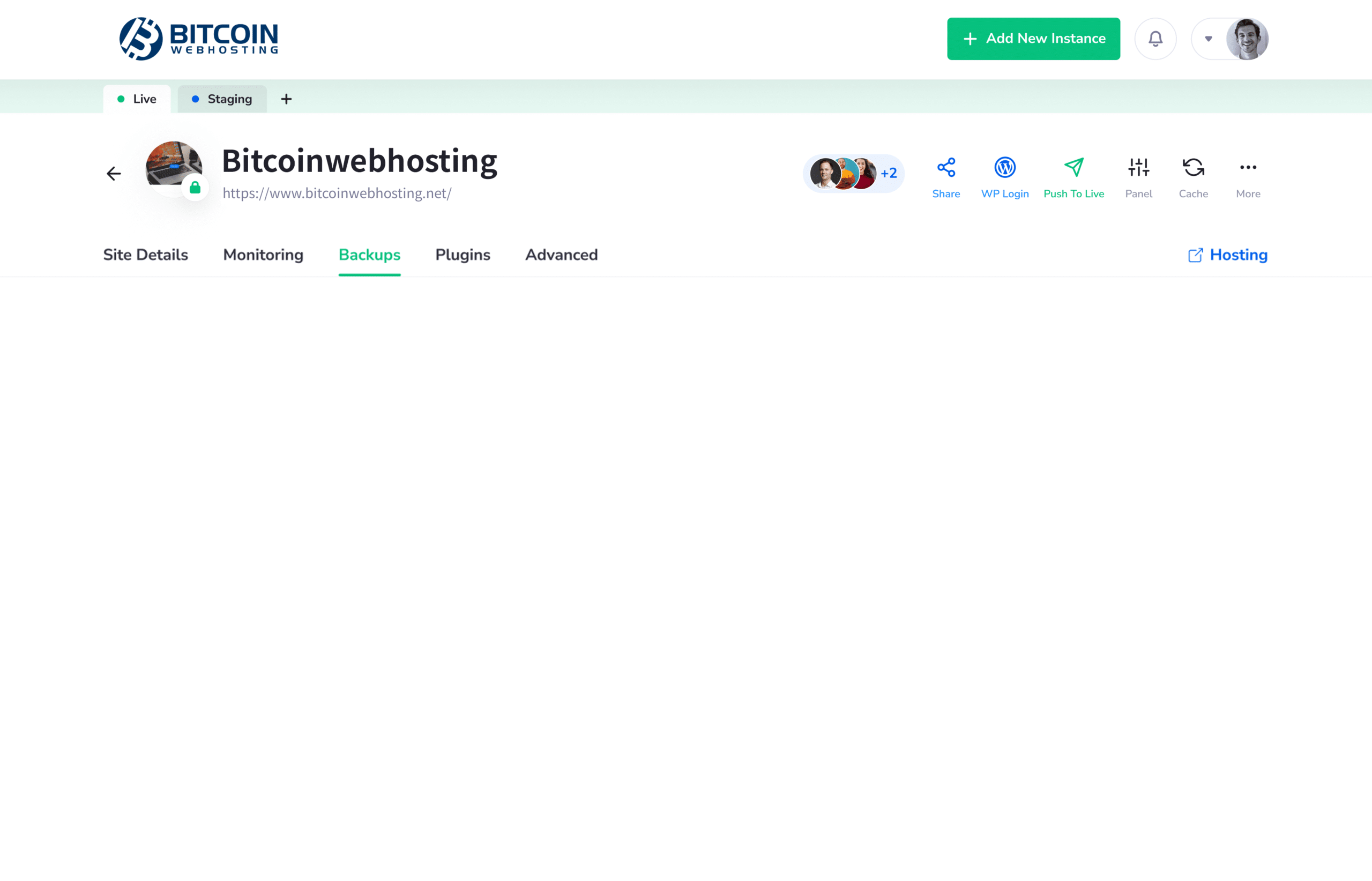 Bitcoinwebhosting - WP Automated Backups